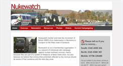 Desktop Screenshot of nukewatch.org.uk
