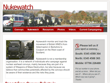 Tablet Screenshot of nukewatch.org.uk