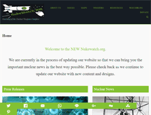 Tablet Screenshot of nukewatch.org